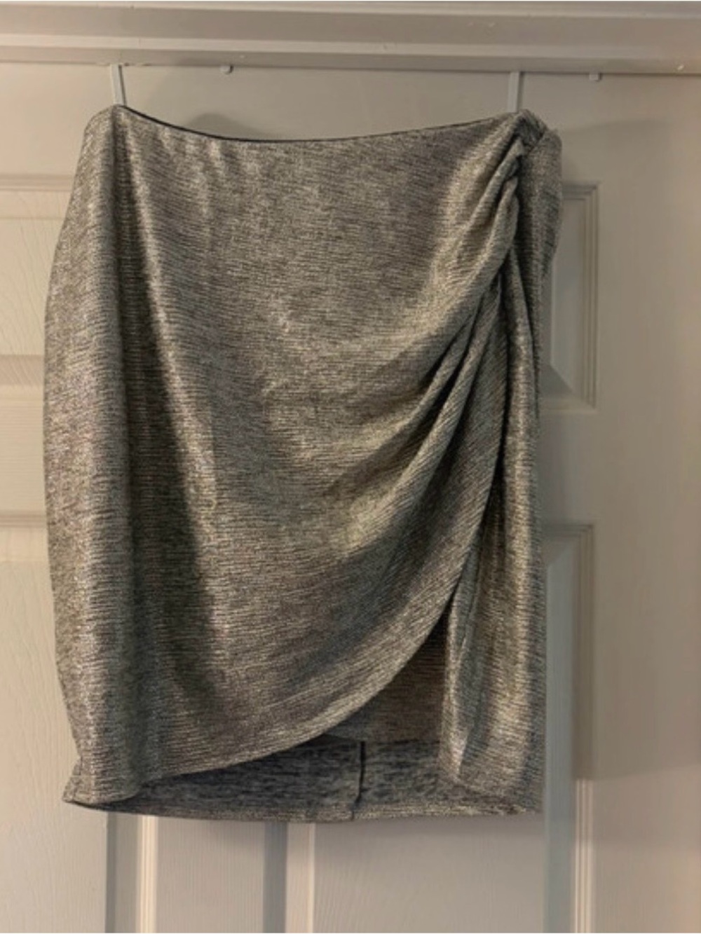 torrid Heather Gray Asymmetrical Draped Knit Skirt